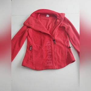 Bench Red Fleece Jacket Womens Medium